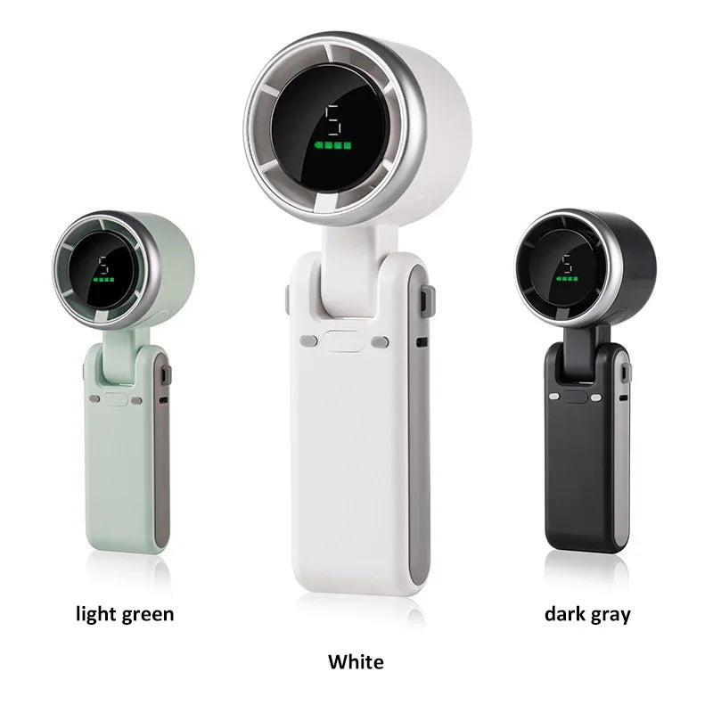 2025 FoldAir™ Neck & Desk Turbo Fan – Handheld, Foldable, Rechargeable