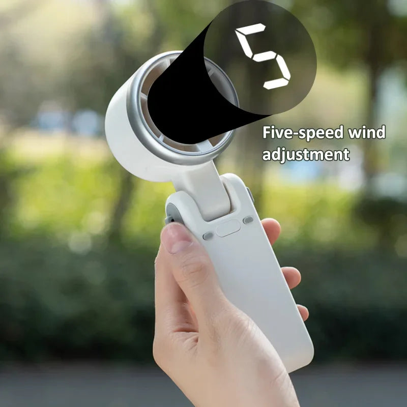 2025 FoldAir™ Neck & Desk Turbo Fan – Handheld, Foldable, Rechargeable