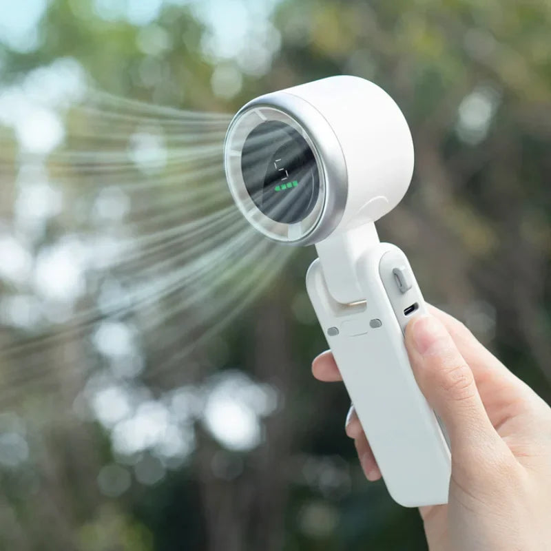 2025 FoldAir™ Neck & Desk Turbo Fan – Handheld, Foldable, Rechargeable